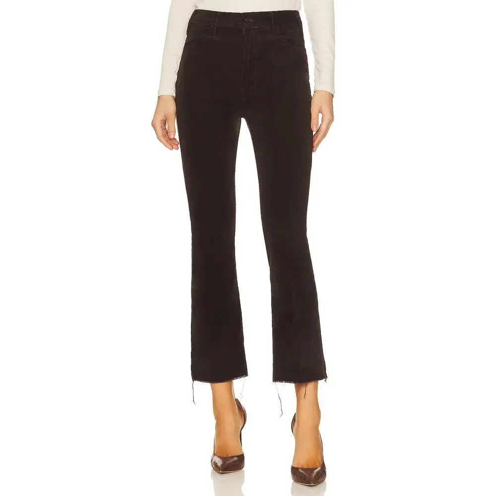 Mother The Hustler Ankle Fray Pants Hopscotch Mole Size 32